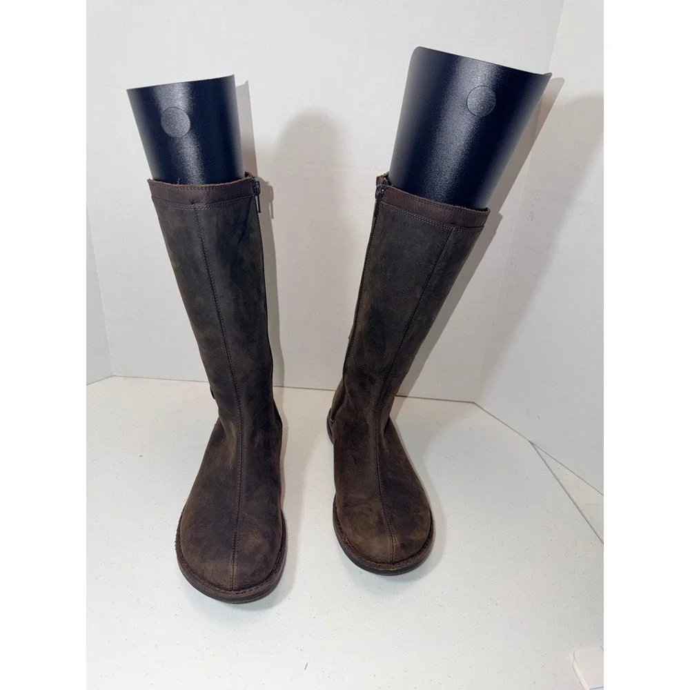 Merrell 1582671 Womens Brown Waterproof Leather Tall Button Strap Boots Size 6.5
